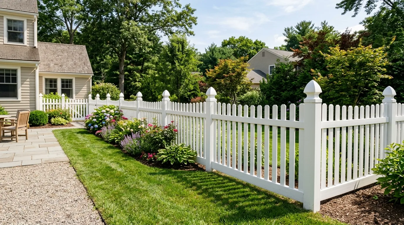Bamboo Fence With Clean Lines